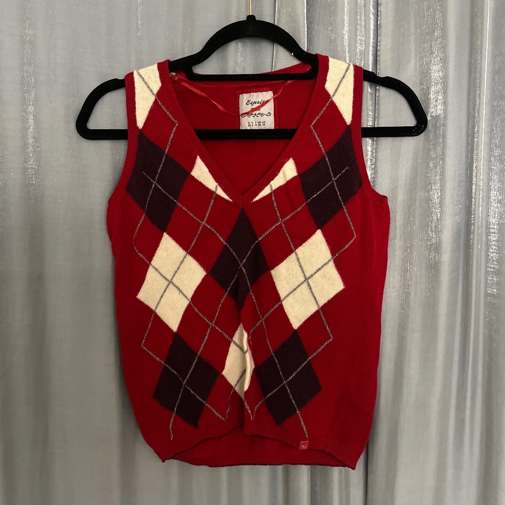 argyle sweater vest